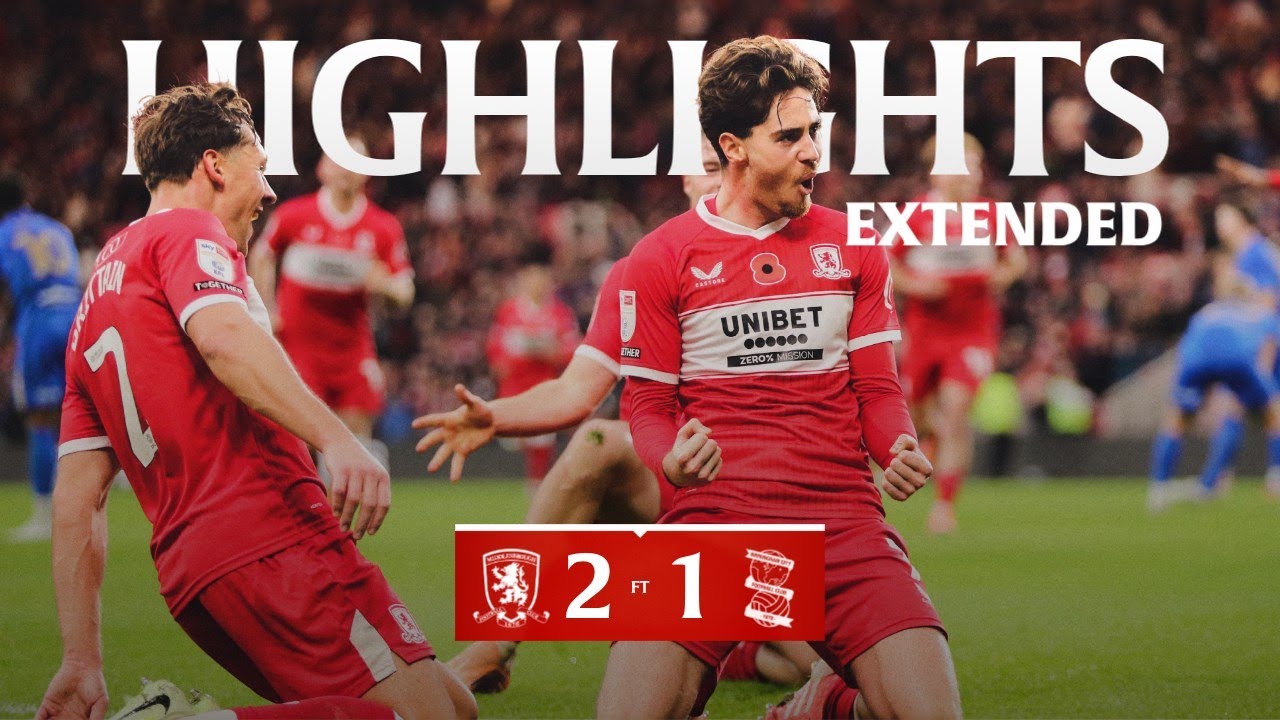 Расширенный обзор | Боро 2 Бирмингем 1 | Тур 15