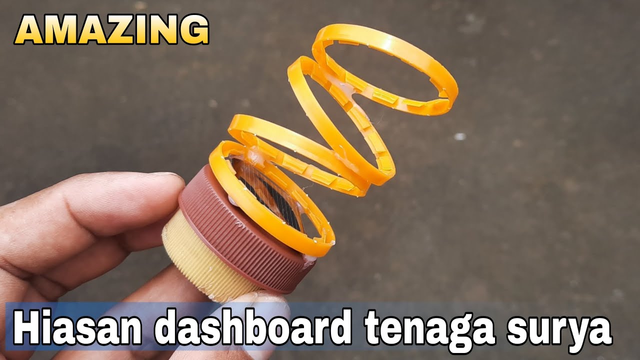 ide tutup botol menjadi hiasan bertenaga surya