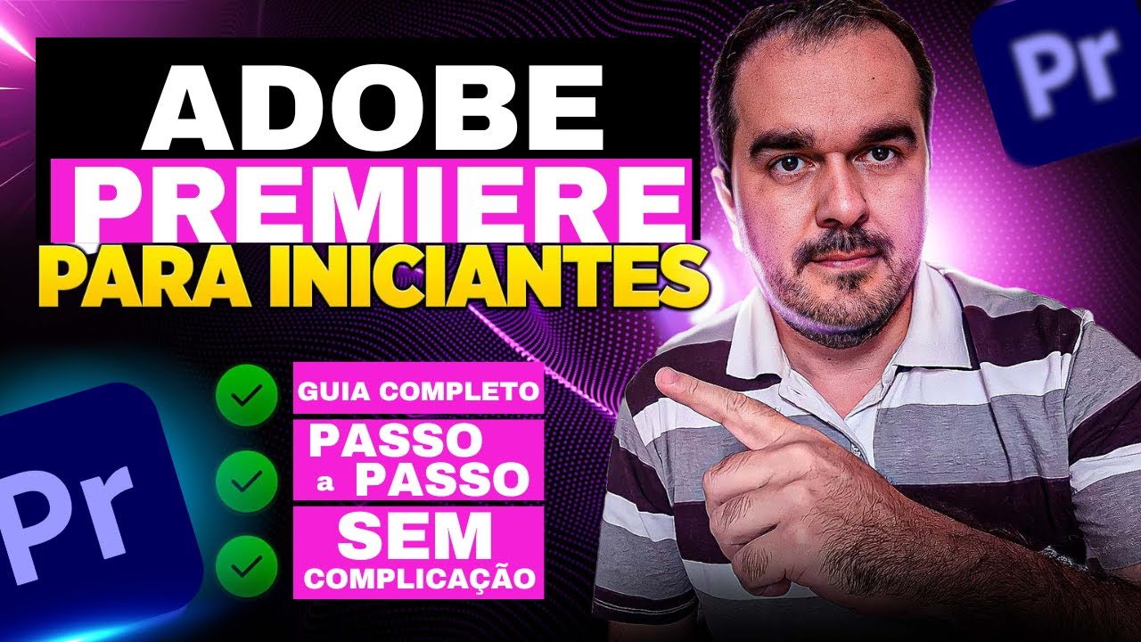 🟣Como EDITAR no Adobe Premiere SEM TRAVAR ou SE PERDER!