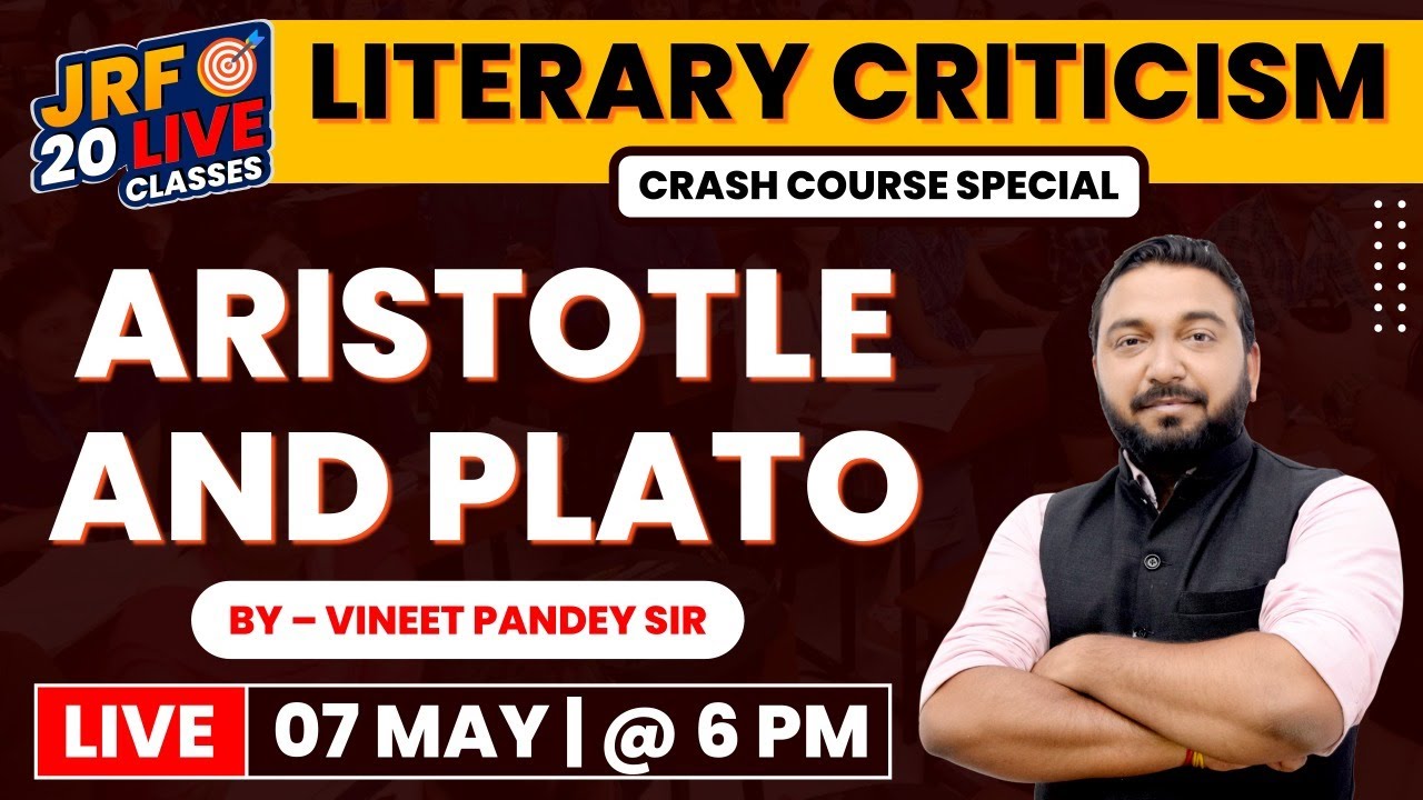Crash Course Special Live Class on Literary Criticism Topic Aristotle and Plato. 8587035827