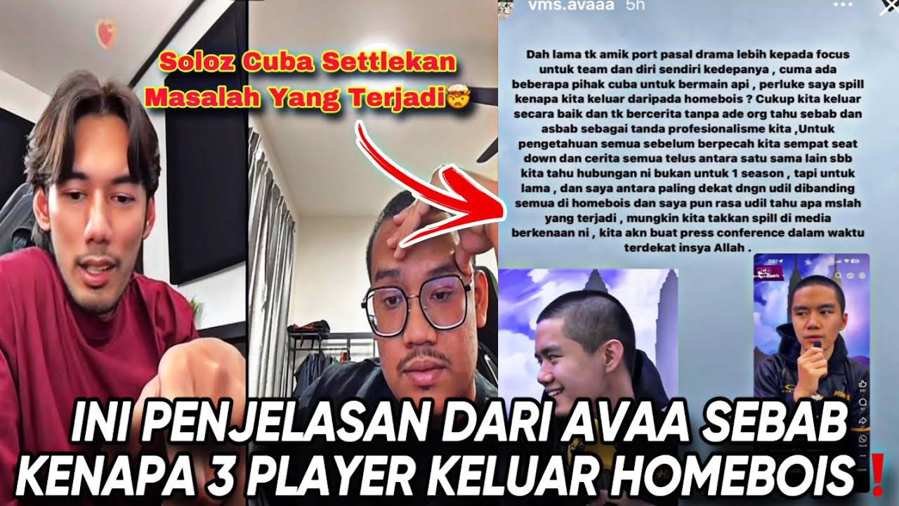 AVAA JELASKAN DEKAT SOLOZ SEBAB KENAPA 3 PLAYER HOMEBOIS KELUAR❗️