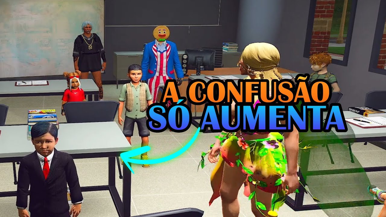 CORINGA E GABE SE JUNTAM A AULA DAS CRIANÇAS | CDA - GTA-RP
