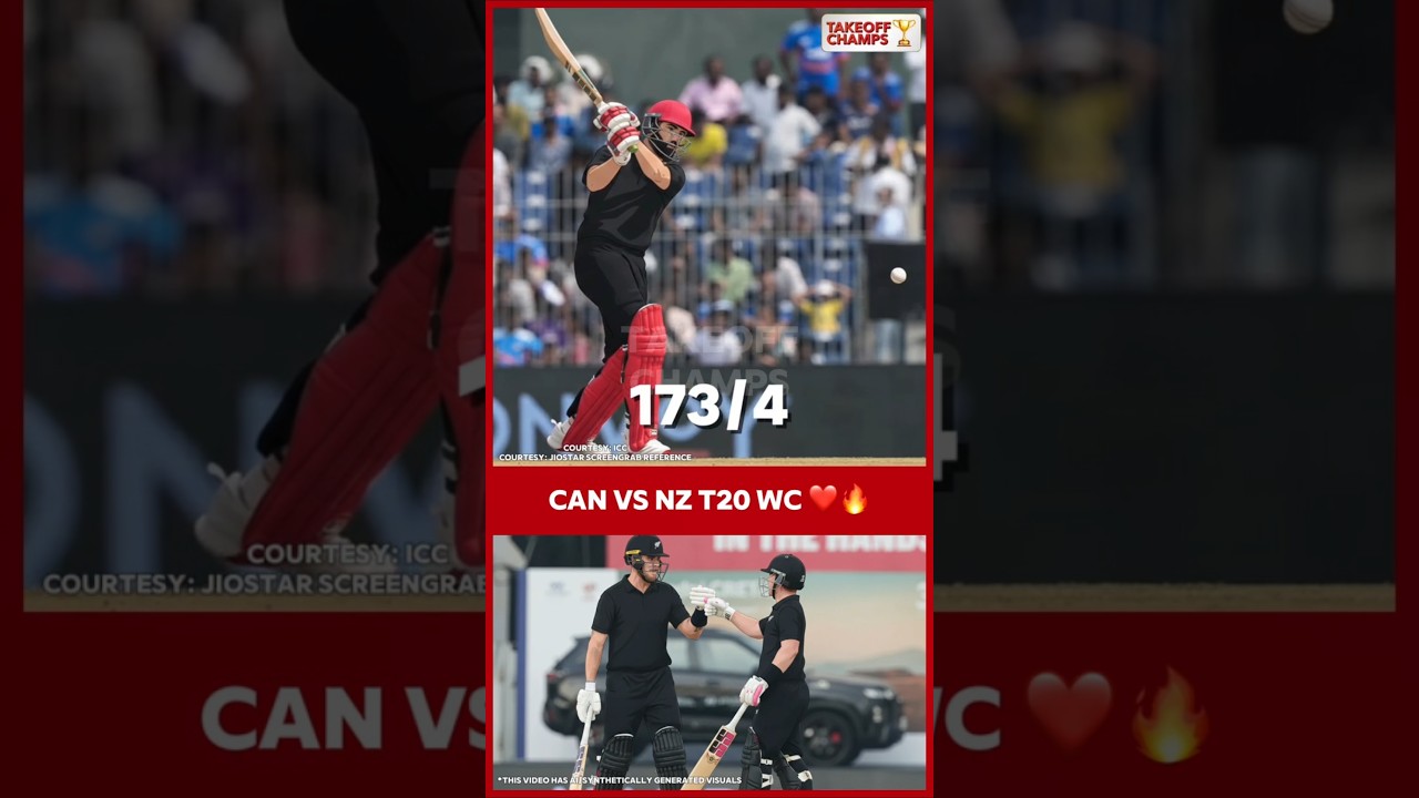 💛 New Zealand beat Canada in T20 World Cup 🏏#Newzealand #Canada #cricket #worldcup