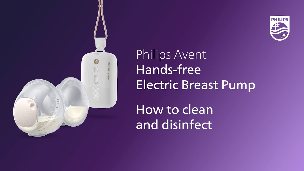 Philips Avent Hands-free Breast Pump - How to clean and disinfect