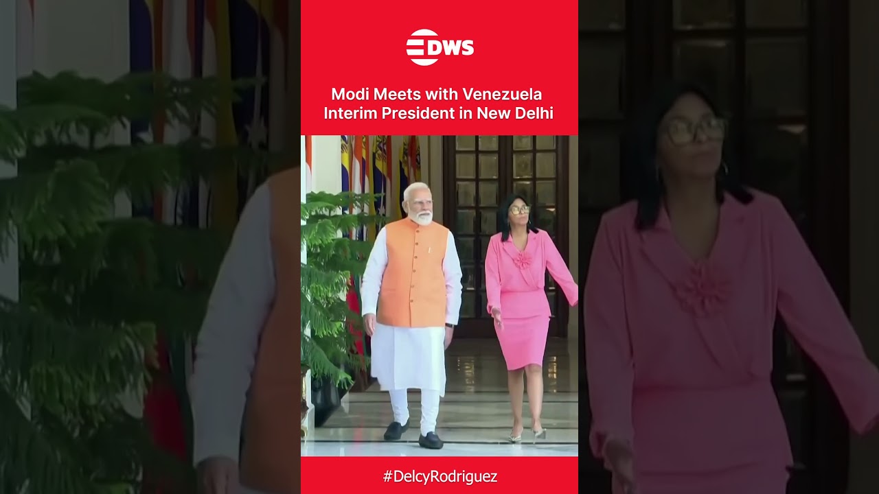 India Welcomes Venezuelan Leader Delcy Rodr&iacute;guez at Hyderabad House Amid Global Oil Chaos | AC1C