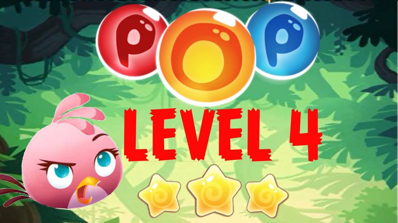 Angry Birds POP Bubble Shooter (Stella POP) - Level 4