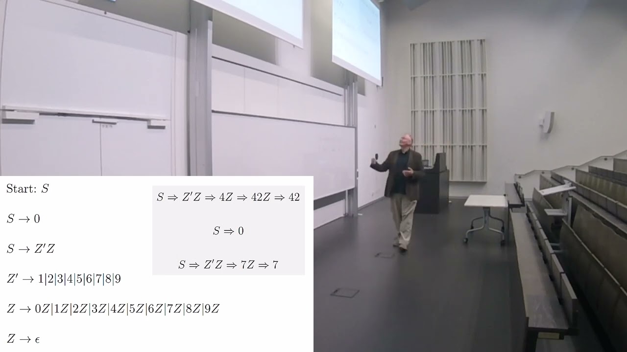 Grundlagen der Informatik und Computernetze (VL 05): Grammatiken formaler Sprachen