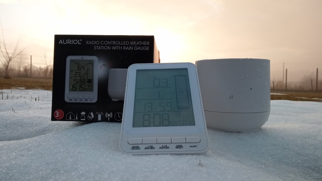 AURIOL [ RADIO CONTROLLER WEATHER STATION WITH RAIN GAUGE ]
