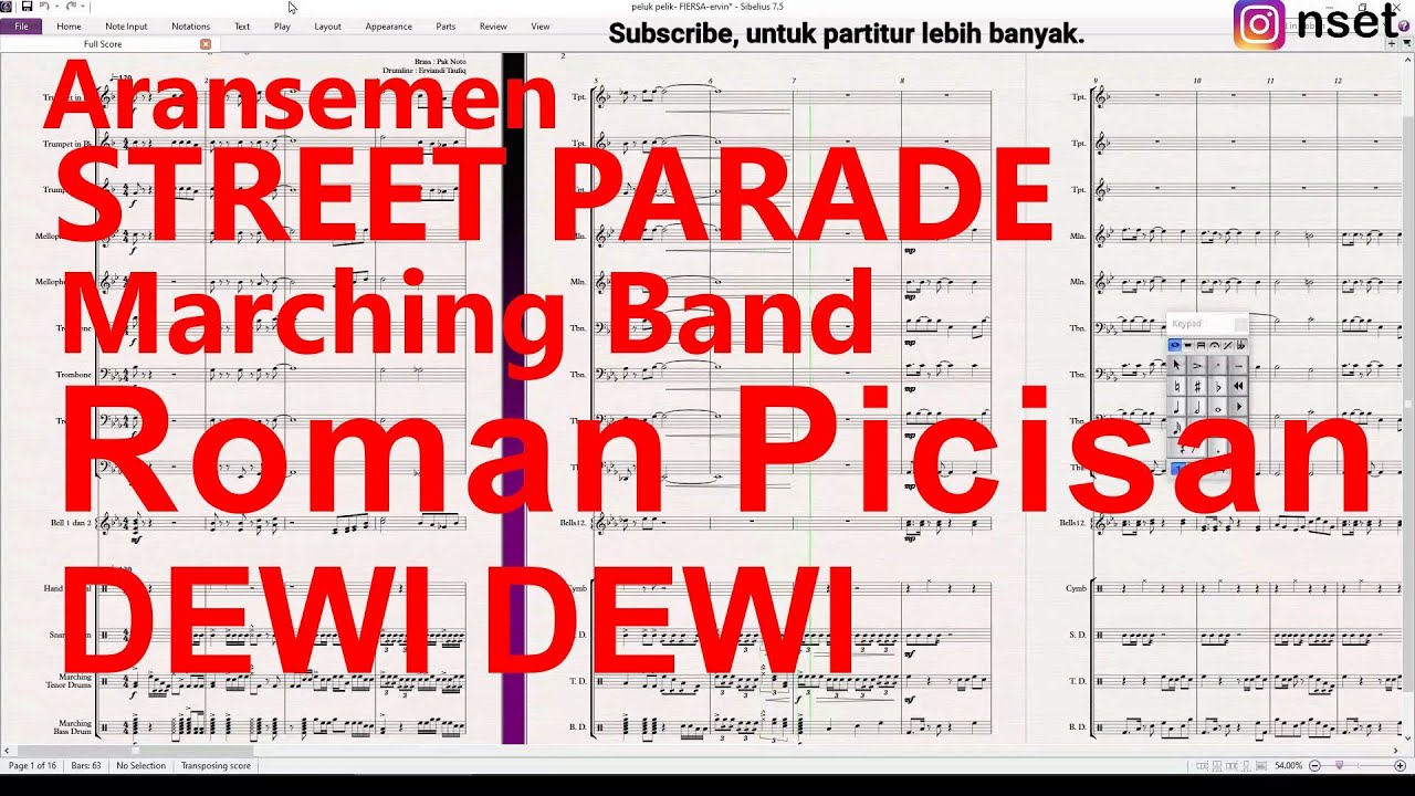 Marching Band - Roman Picisan - Dewi Dewi - Street Parade