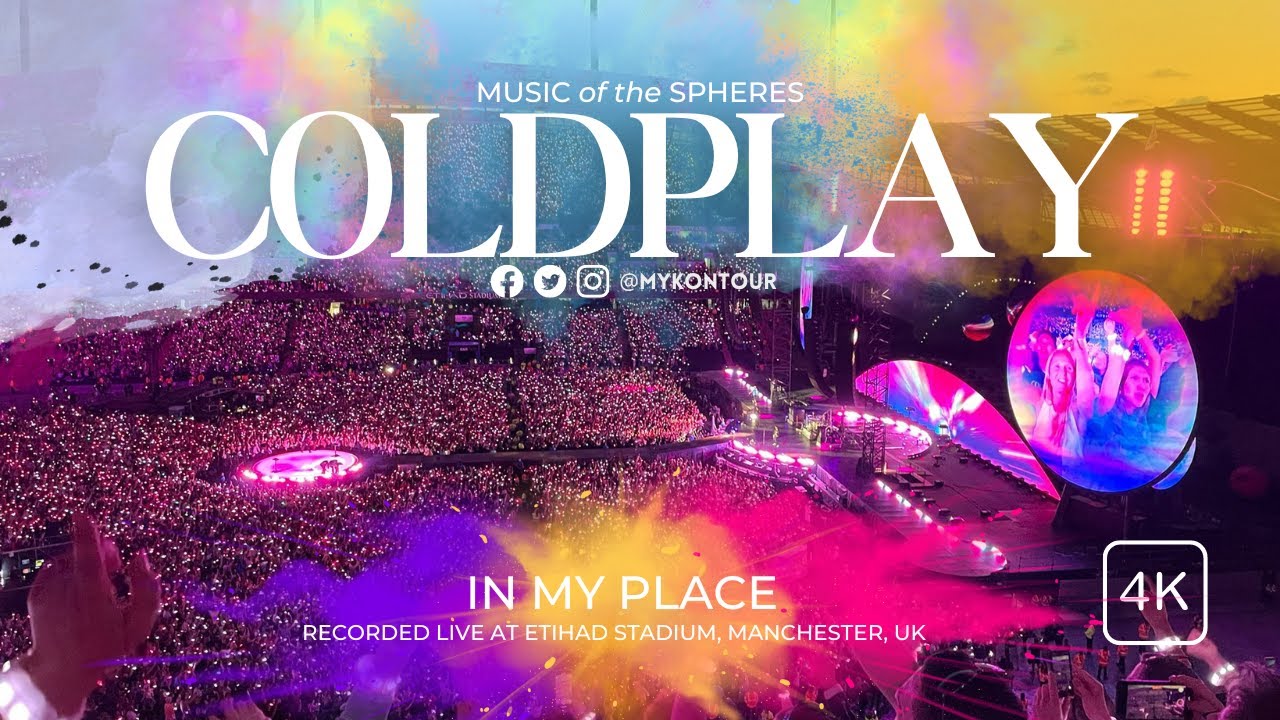 COLDPLAY - In My Place - Manchester, UK 2023 OPENING NIGHT [4K]