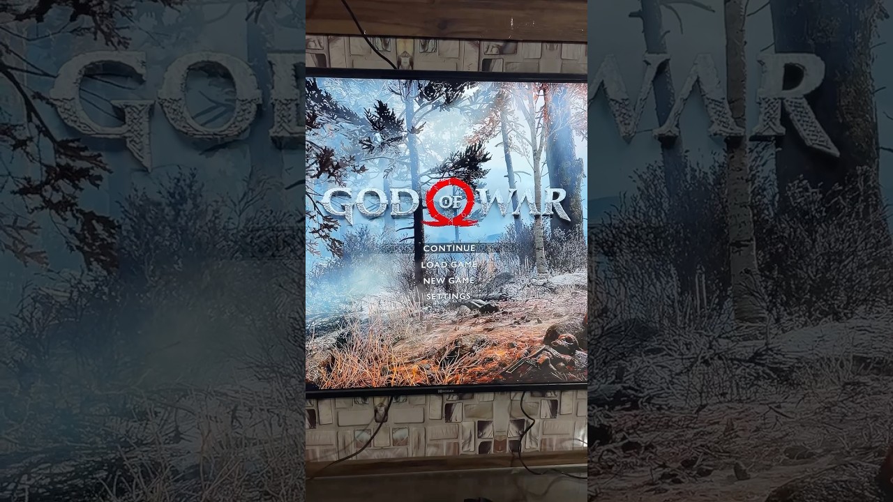 God of war 4 at 55inch LED TV
