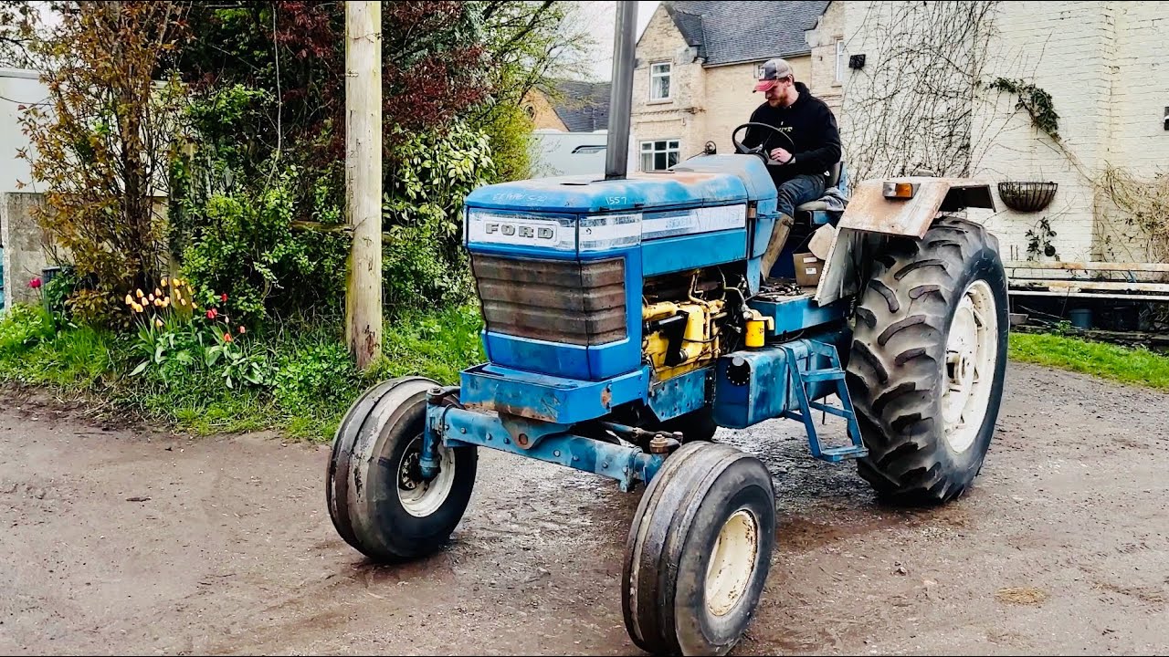 First Drive - Engine swapped Ford 8700 - Maiden Voyage
