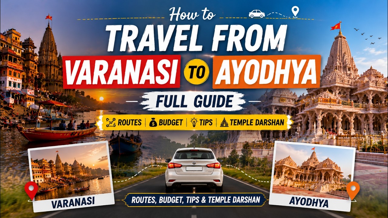 How to Travel From Varanasi to Ayodhya Full Guide 🚗 | Routes, Budget, Tips & Temple Darshan