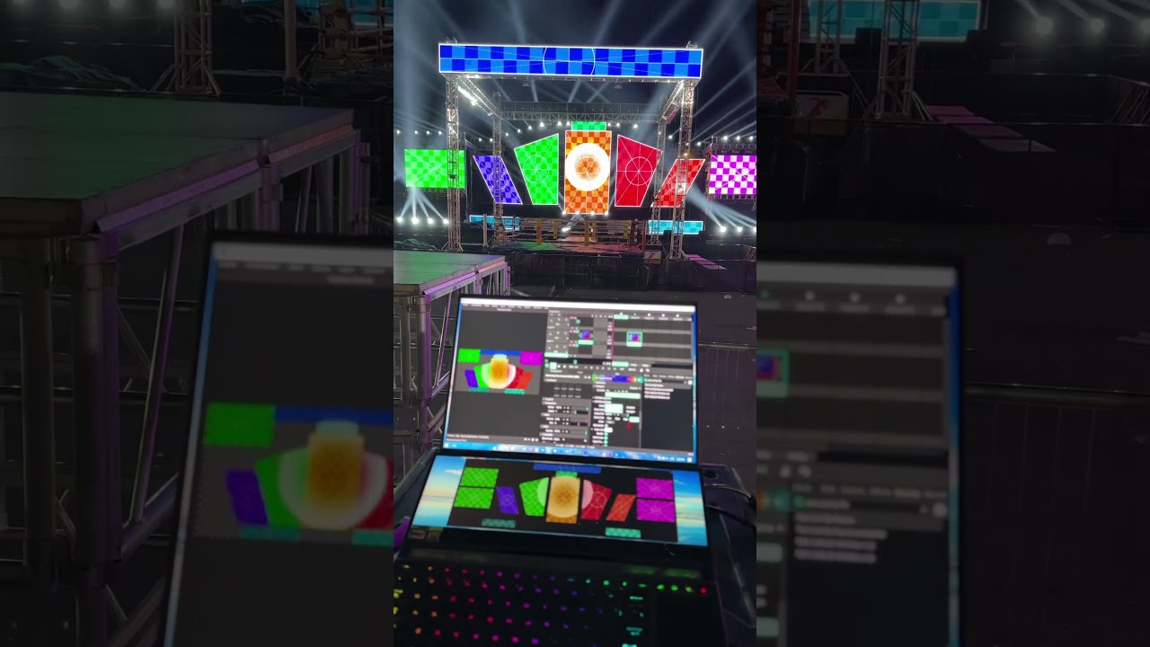 Test Card By Ratana on LED SCREEN MAPPING#resolume#mapping#digital