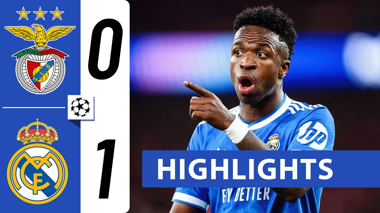 Benfica 0 vs 1 Real Madrid | All Goals and Highlights | UEFA Champions League