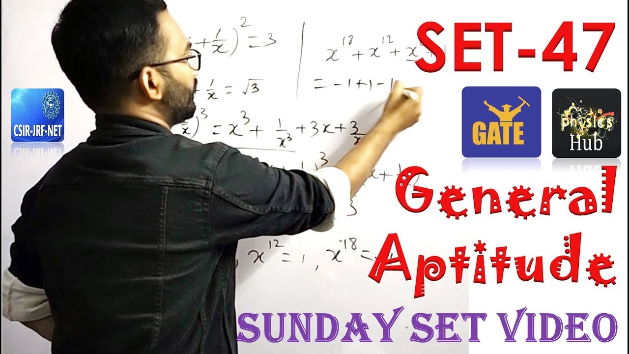 SET 47 | Important and Interesting General Aptitude Problems | Physics Hub