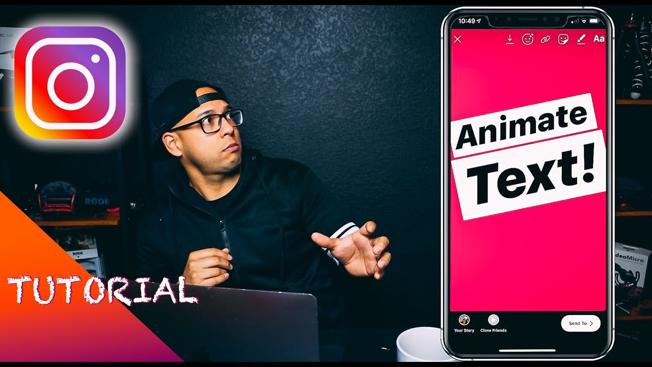 How To Animate Text Using Instagram Stories!