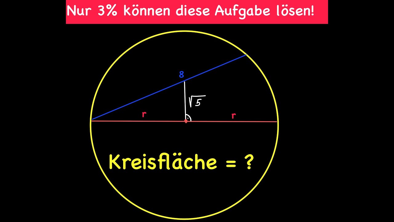 Einstellungstest - Kreisfläche berechnen 