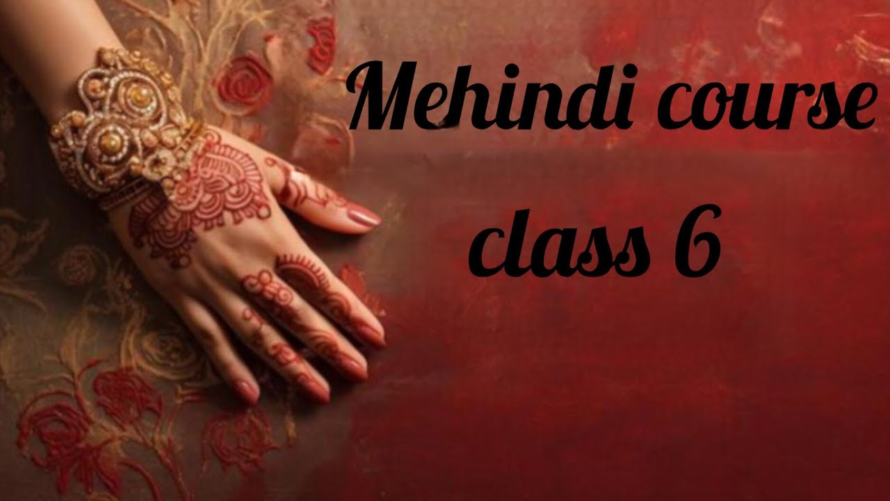 Mehindi course class 6 Simple doha Desgin