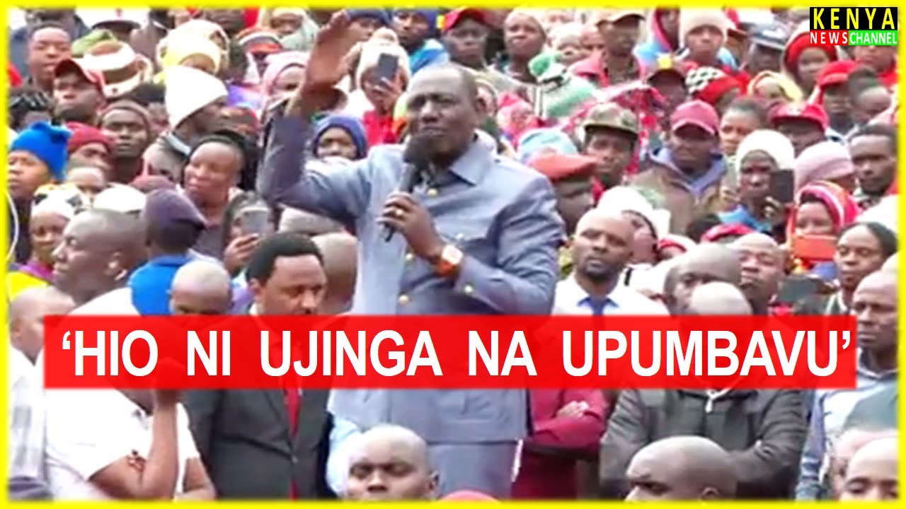 Ruto ANGRY speech today at Soko Mjinga - Listen what he told Raila & Azimio