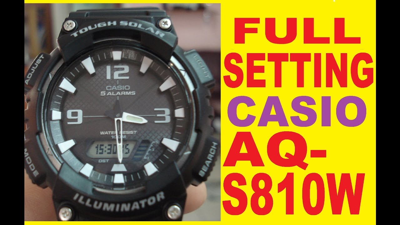 Setting AQ-S810W Digital time