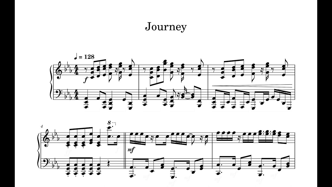 【プロセカ】Journey／DECO*27【ピアノ楽譜】