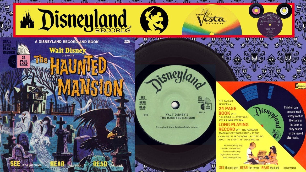 THE HAUNTED MANSION  See Hear & Read Storyteller LP Record