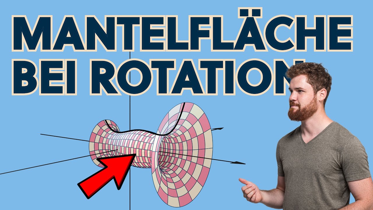 Mantelfläche Rotationskörper (um X-Achse) berechnen, BEISPIEL + Herleitung Mantelfläche Formel