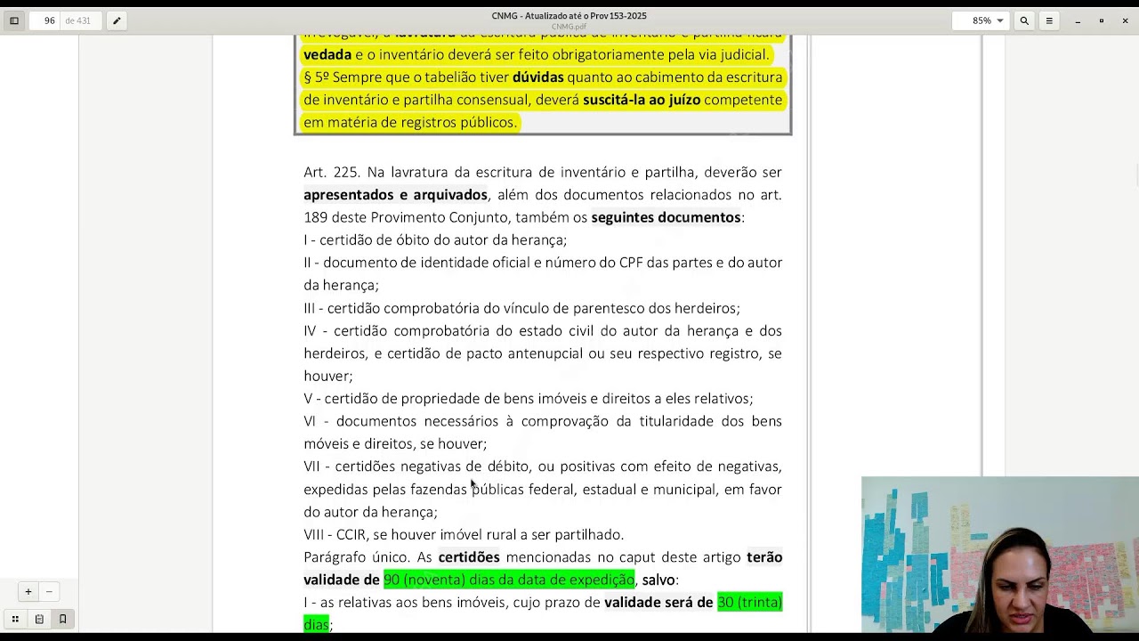 CNMG – Provimento Conjunto 93/2020 Artigos192 ao 235