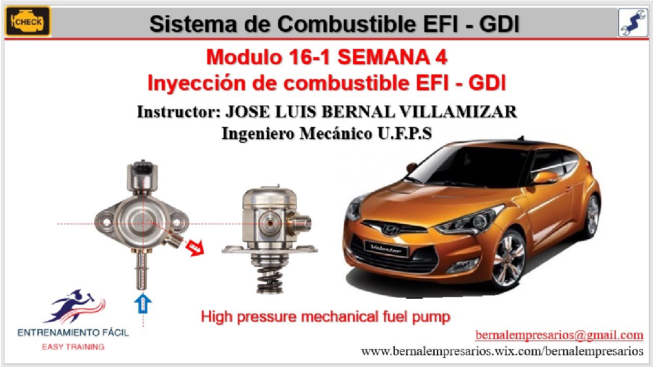 16.1-ELECTRONIC FUEL INJECTION SFI - GDI Bomba Mecánica de Alta Presión de Gasolina (High Pressure)