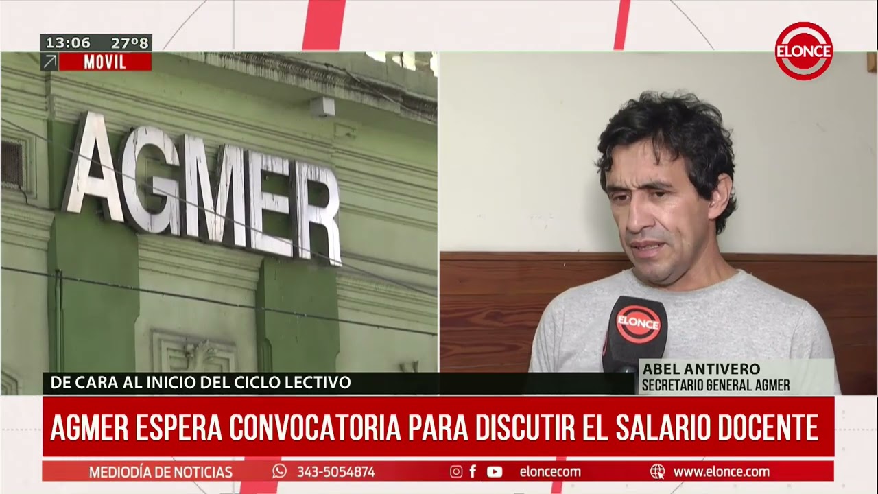 AGMER espera convocatoria para discutir el salario docente - Elonce