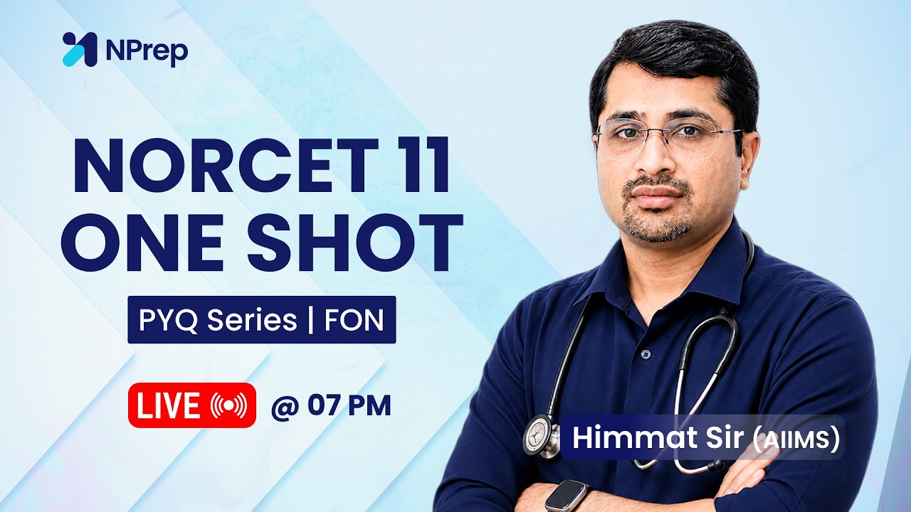 NORCET 11 FON ONE SHOT | PYQ Series | Most Important Questions | Himmat Sir (AIIMS)