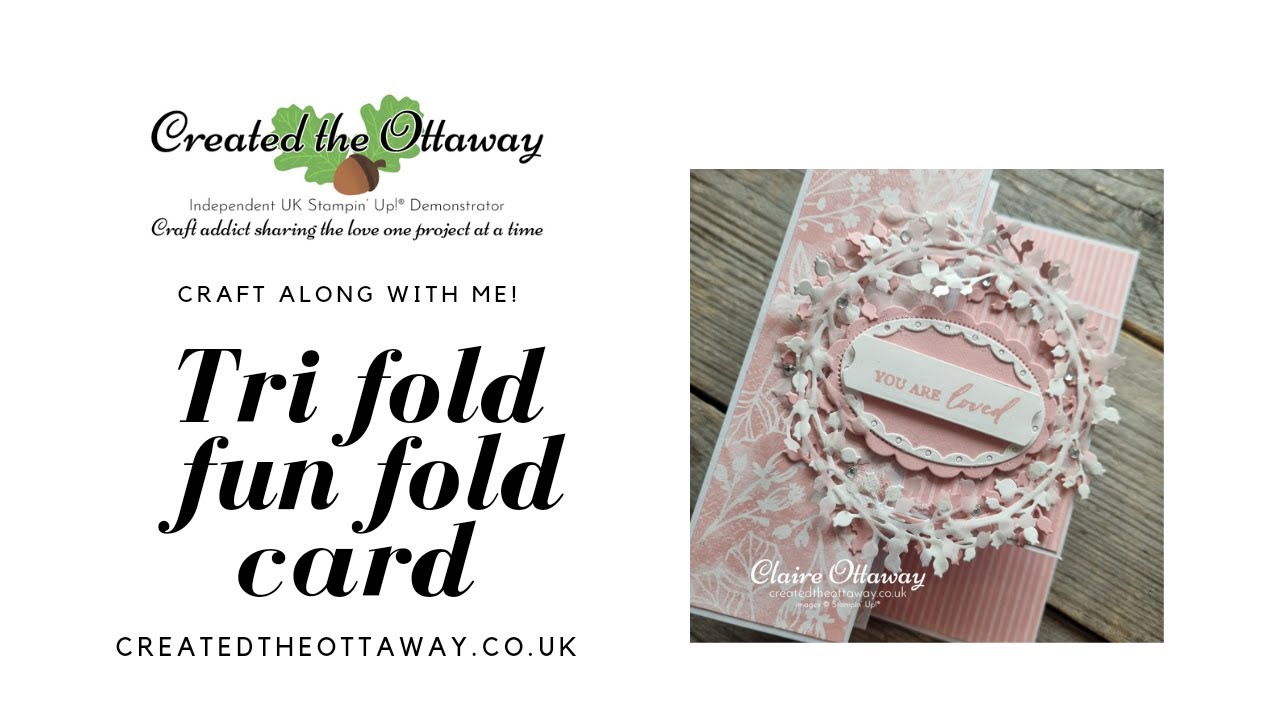 Учебное пособие по складыванию тройной открытки @createdtheottaway