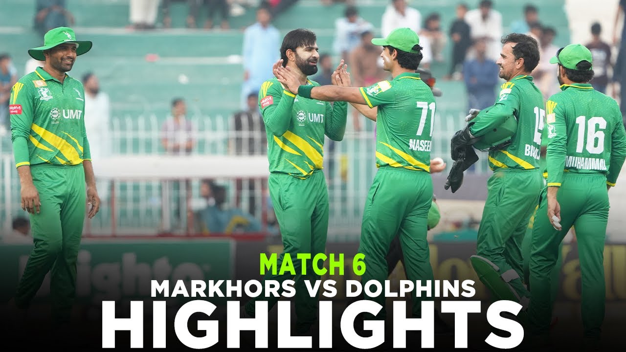 Full Highlights | Engro Dolphins vs UMT Markhors | Match 6 | Bahria Town Champions Cup 2024 | M9A1K