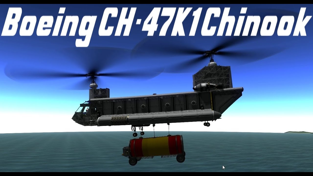 KSP v.24.2 Boing CH-47K1 Chinook transport mission