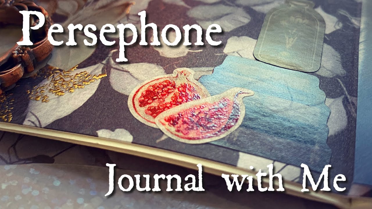 Persephone’s Garden 🕷️🥀 EASY Spiderweb Idea for Journals | Decorating a Diary | No Talking ASMR