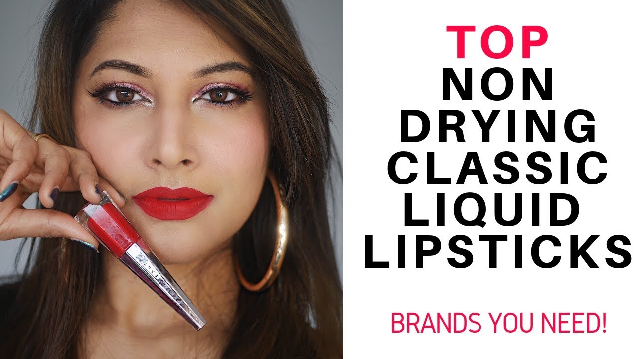 MY FAVOURITE NON DRYING LIQUID MATTE LIPSTICKS TO REPEAT | BEST LIPSTICKS BRANDS |BROWN INDIAN SKIN