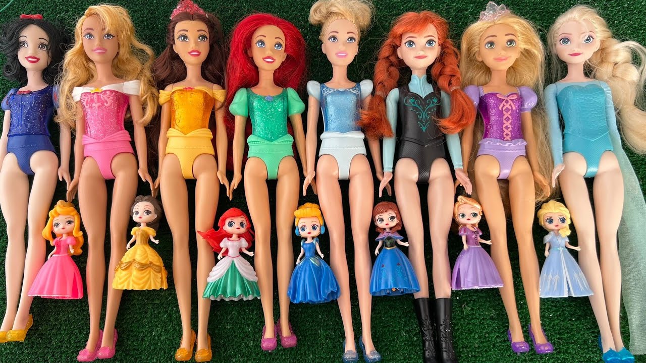 ASMR 5 MYSTERY SURPRISES Disney Princess Mattel Miniature Dolls Satisfying Unboxing NO Talking Video