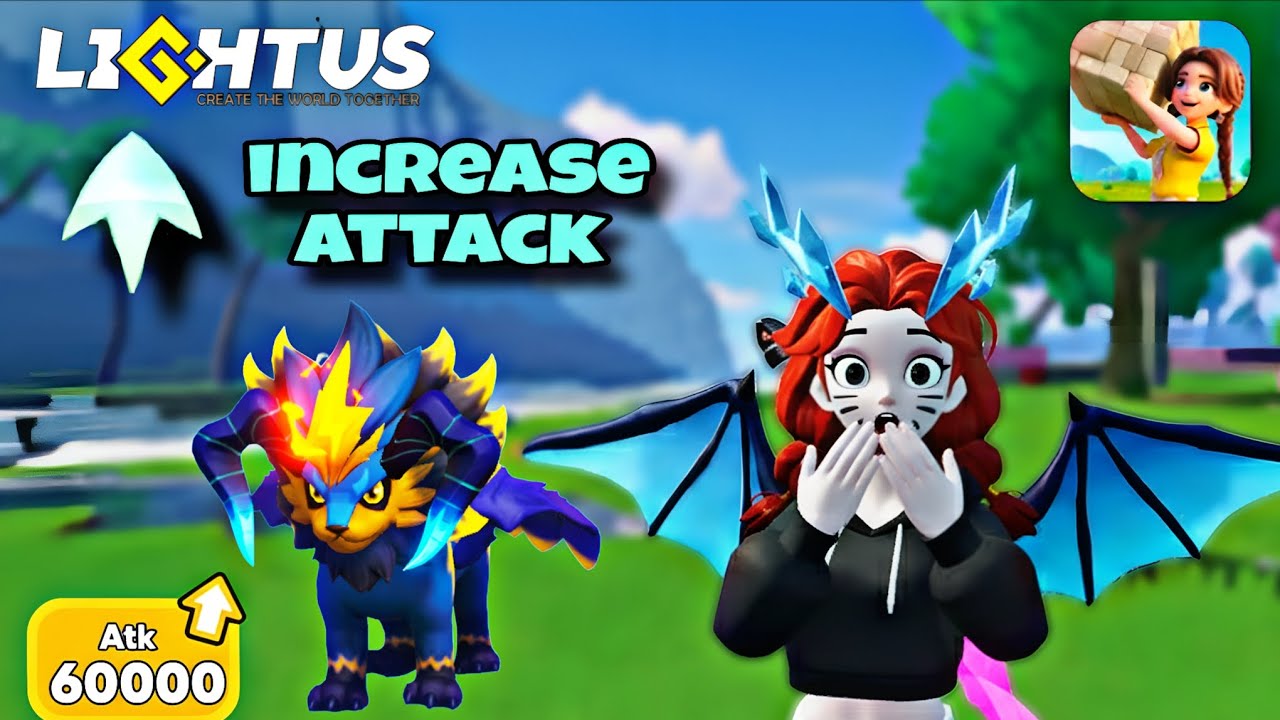 Lightus! How to increase attack in lightus 🔥😎#hangoutheaven #lightus #palworldmobile #Aniimo #gaming
