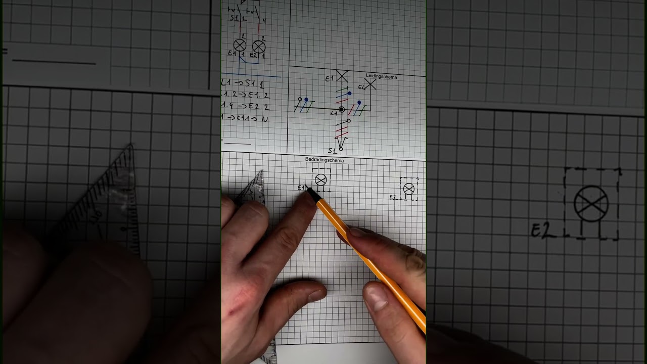video serieschakeling bedradingsschema