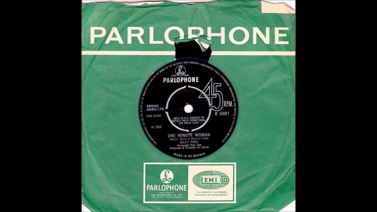 Billy Fury One Minute Woman