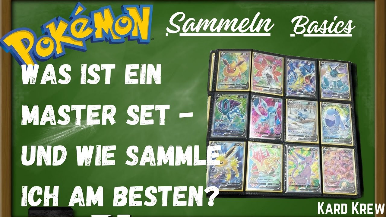 Pokémon Sammlung - Was ist ein Master Set? Und wie spare ich beim Sammeln noch Geld in 2024?