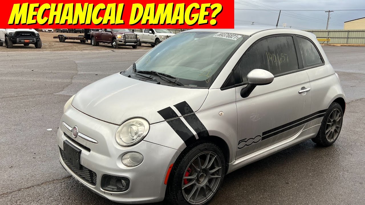 I Won the Worst Car Ever from Copart - 2012 Fiat 500 Sport with Mechanical Damage!!