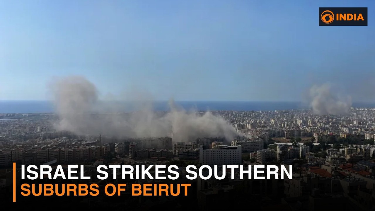 Израиль нанес удары по южным пригородам Бейрута.