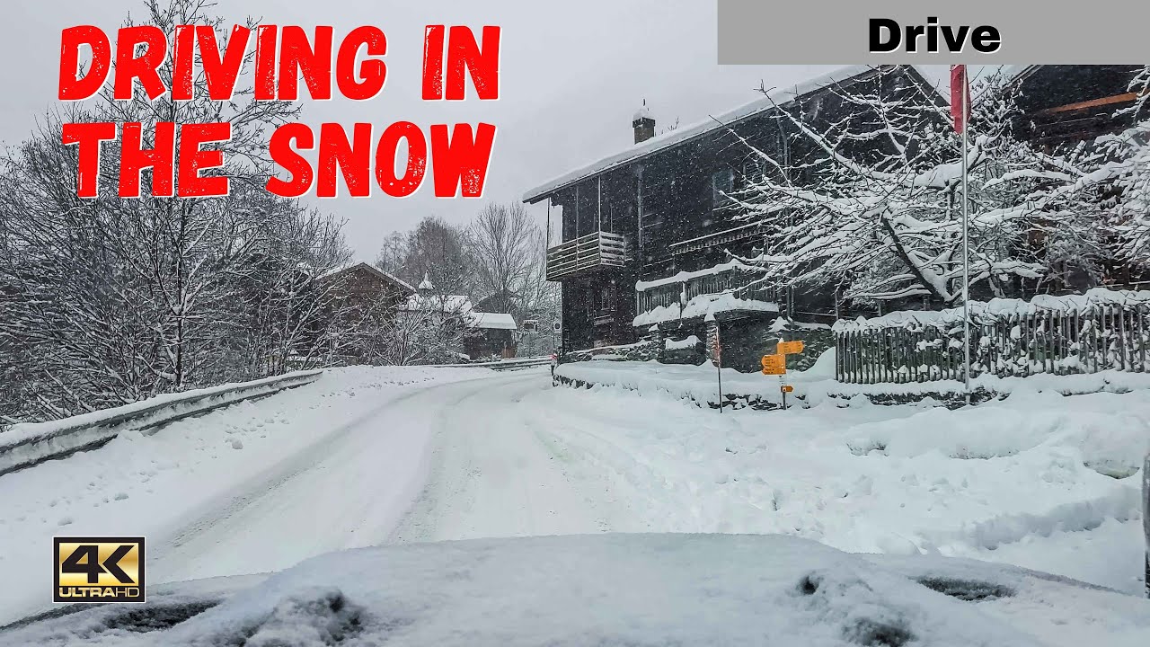 WINTER | Driving in Heavy Snowfall in SWITZERLAND | Naters to Blatten Belalp