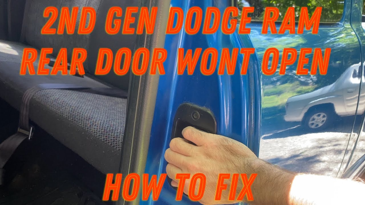 Dodge Ram 1500 2-го поколения (1998-2001) Задняя дверь не работает. Как открыть заднюю дверь, есл...