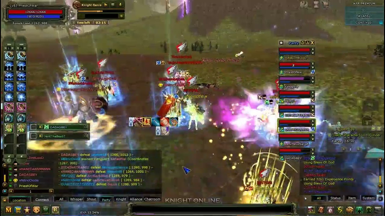 Mele pk kesit #knightonline #dryads #priest #melee