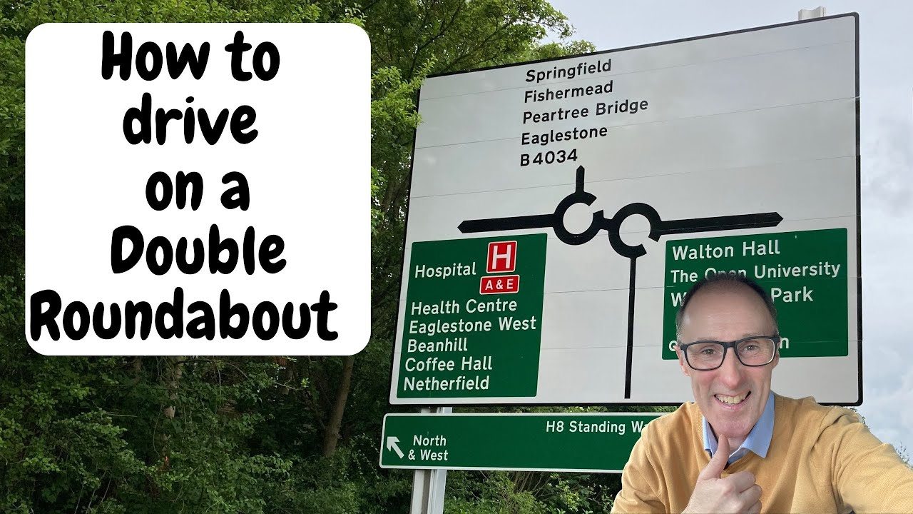 Double Roundabout Next To Hospital In Milton Keynes