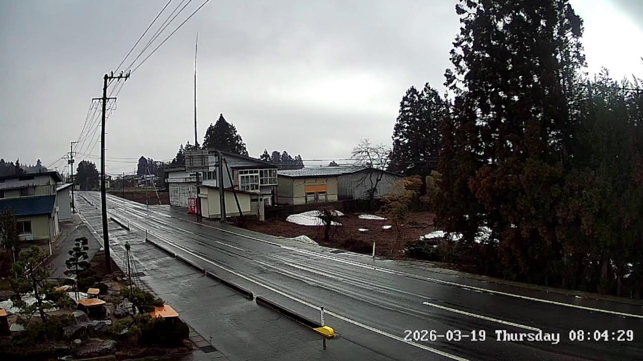 山形県長井市勧進代県道11号ライブカメラ Yamagata Nagai Live camera.world.cam