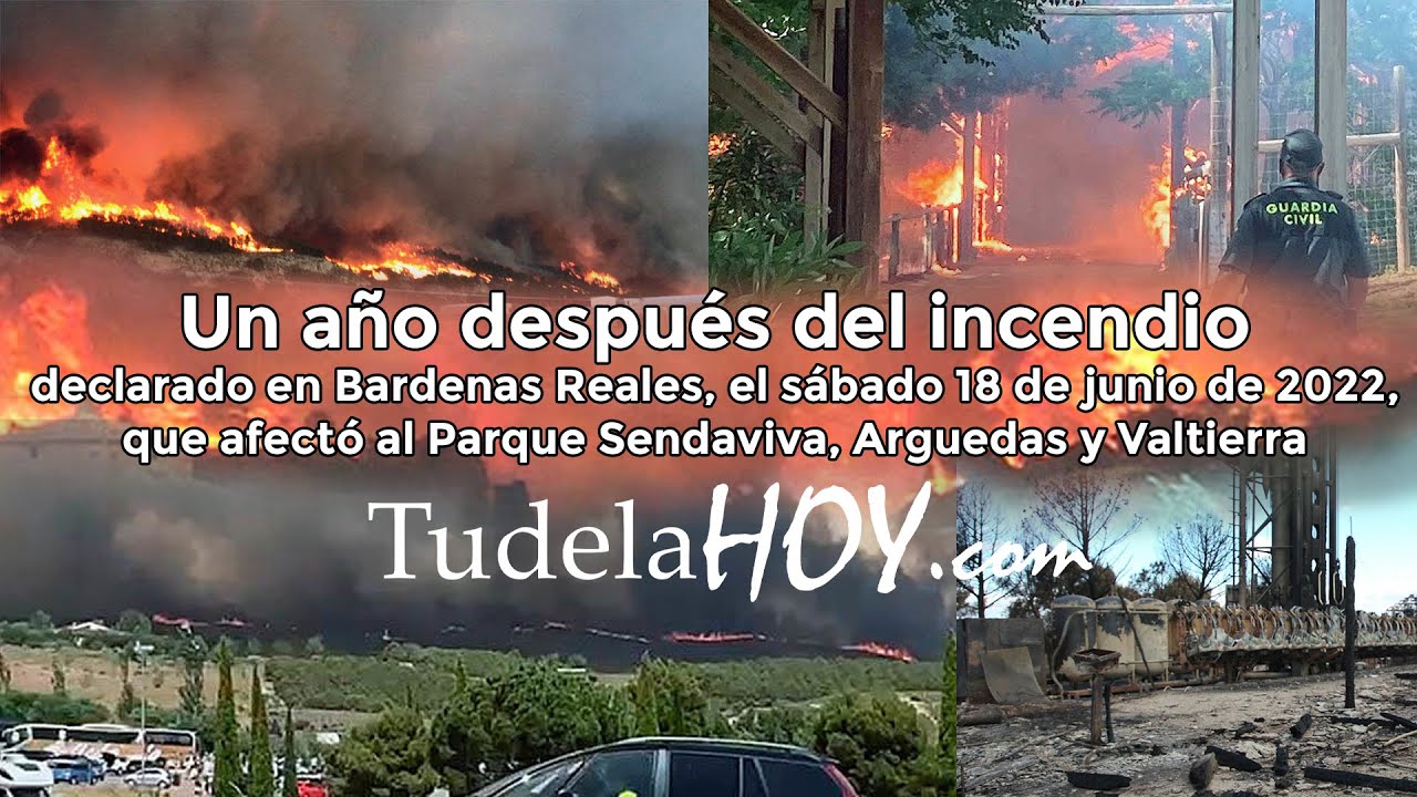 Un año después del incendio originado en Bardenas